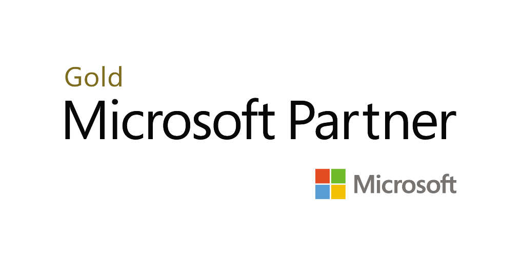 The accreditation logo for Gold Microsoft partners